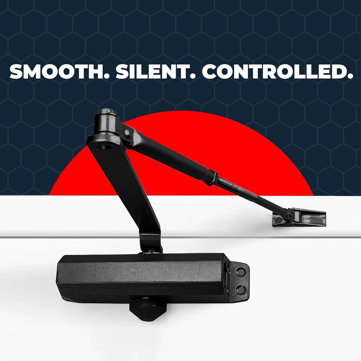 ZABNEX Adjustable Hydraulic Door Closer – Heavy Duty Automatic Door Closer