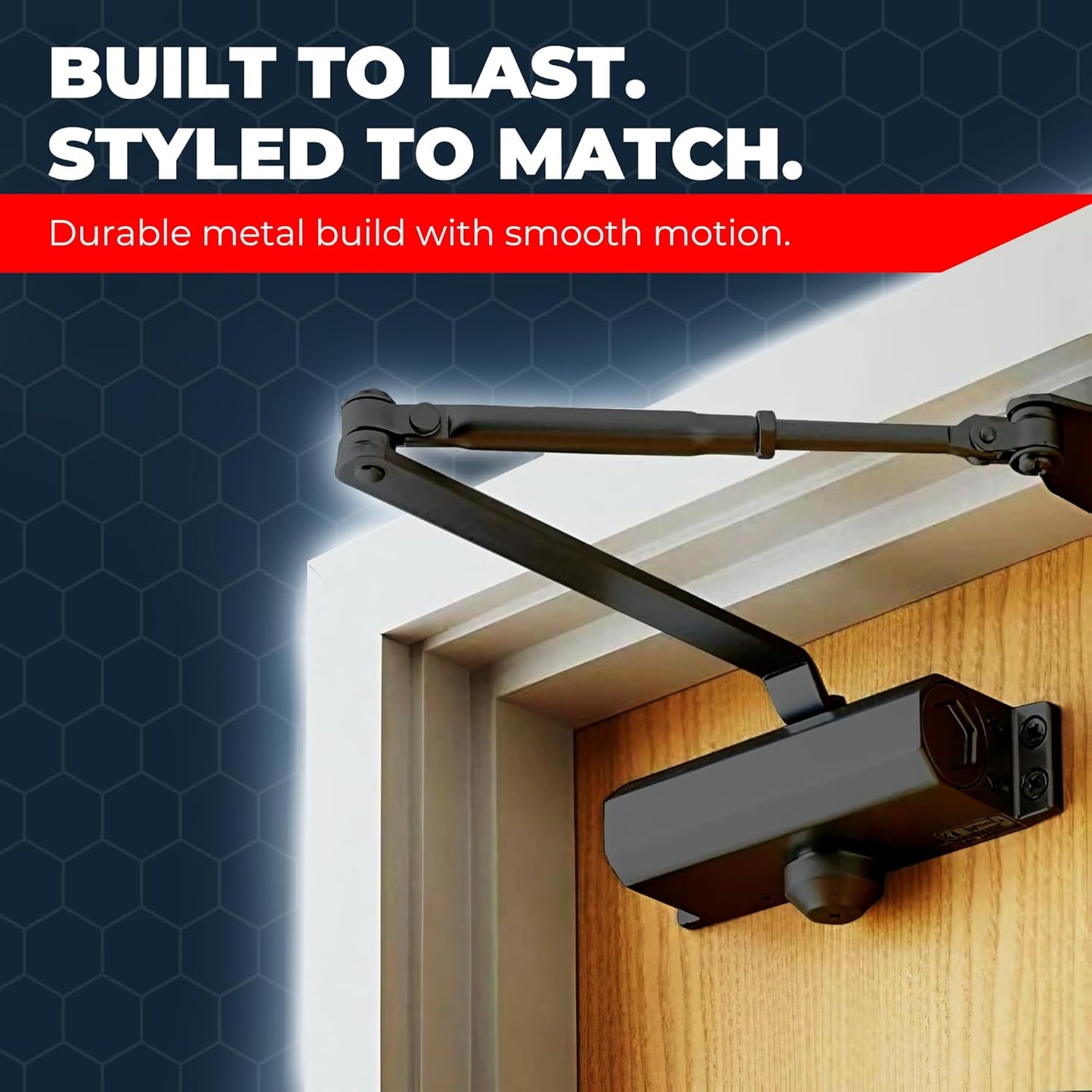 ZABNEX Adjustable Hydraulic Door Closer – Heavy Duty Automatic Door Closer